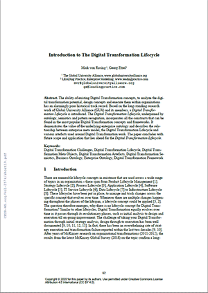 Introduction to the Digital Transformation Lifecycle