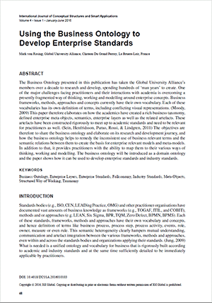 Using the LEAD Ontology to Develop Enterprise Standards